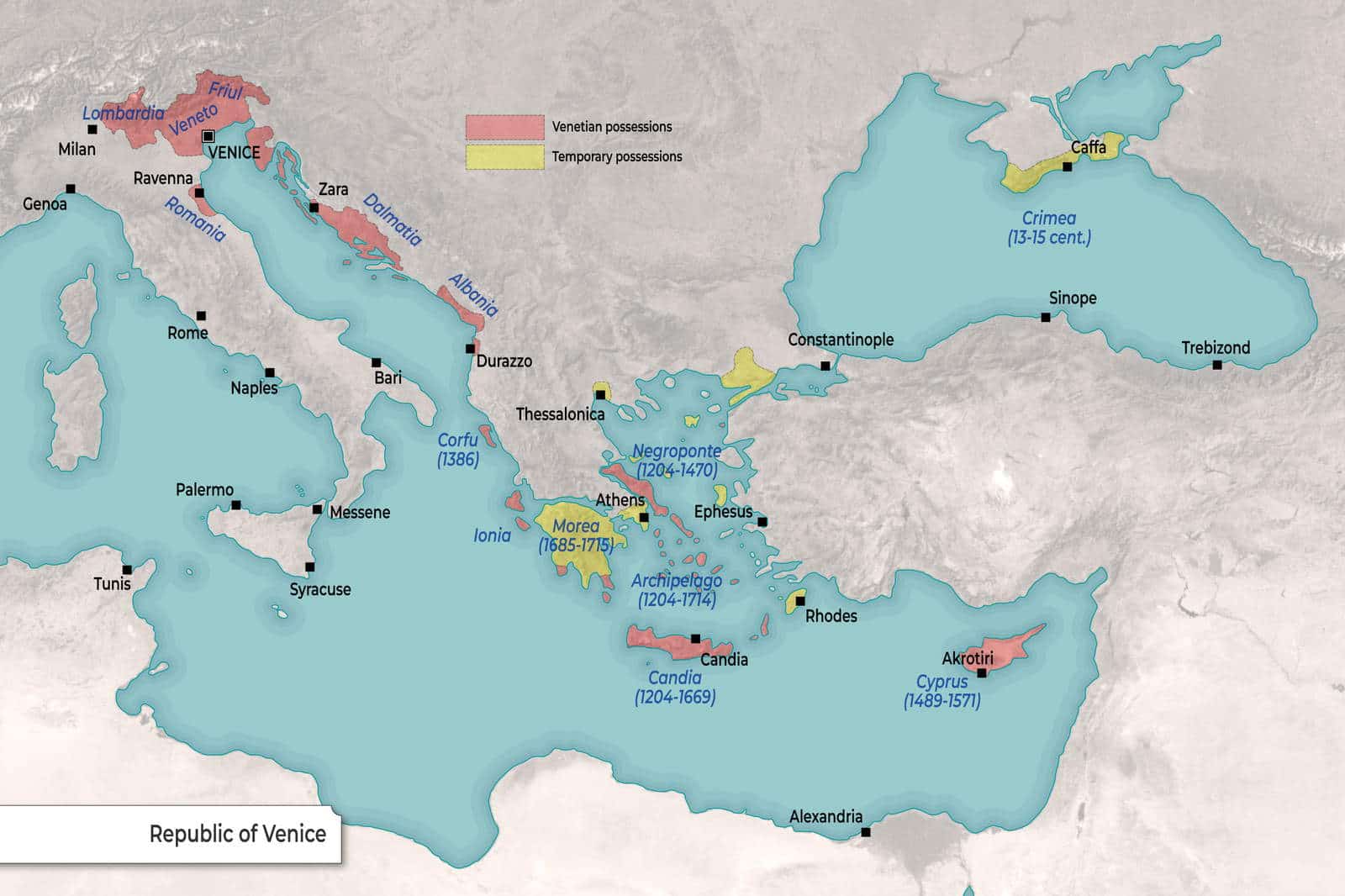 Map: The Republic of Venice