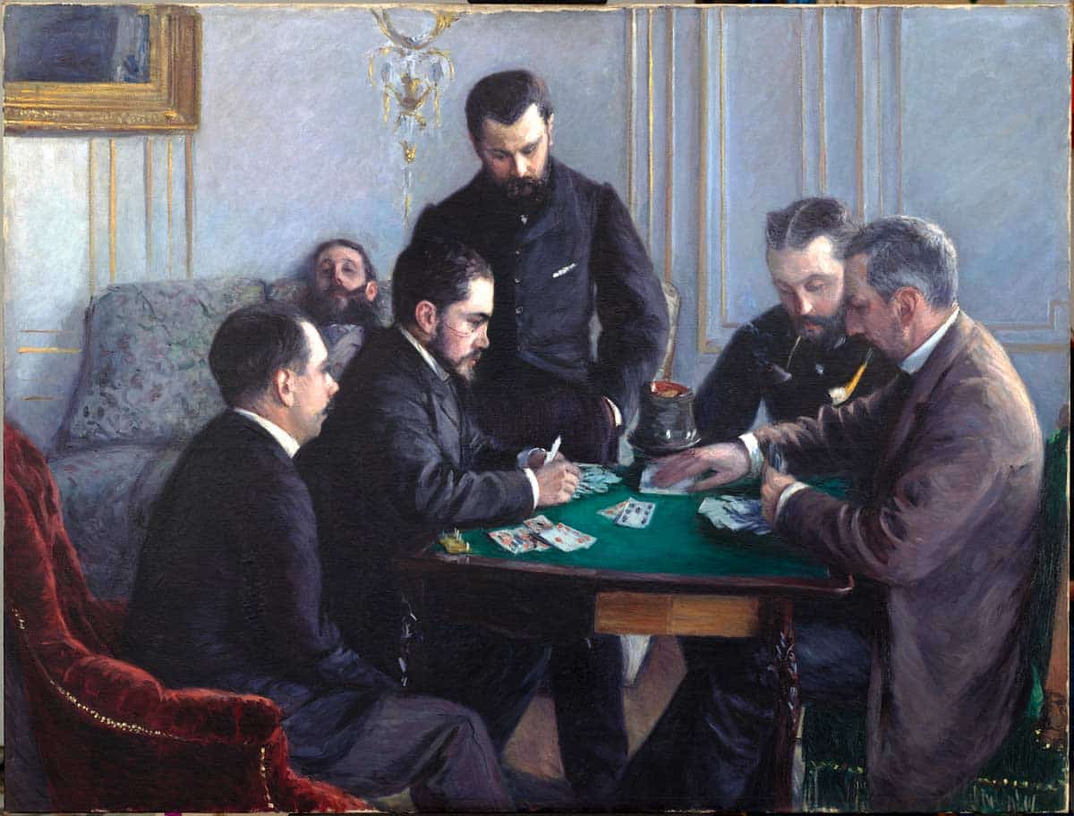 The Bezique Game, Gustave Caillebotte, 1881. Source: Department of Culture and Tourism – Abu Dhabi / Photo APF