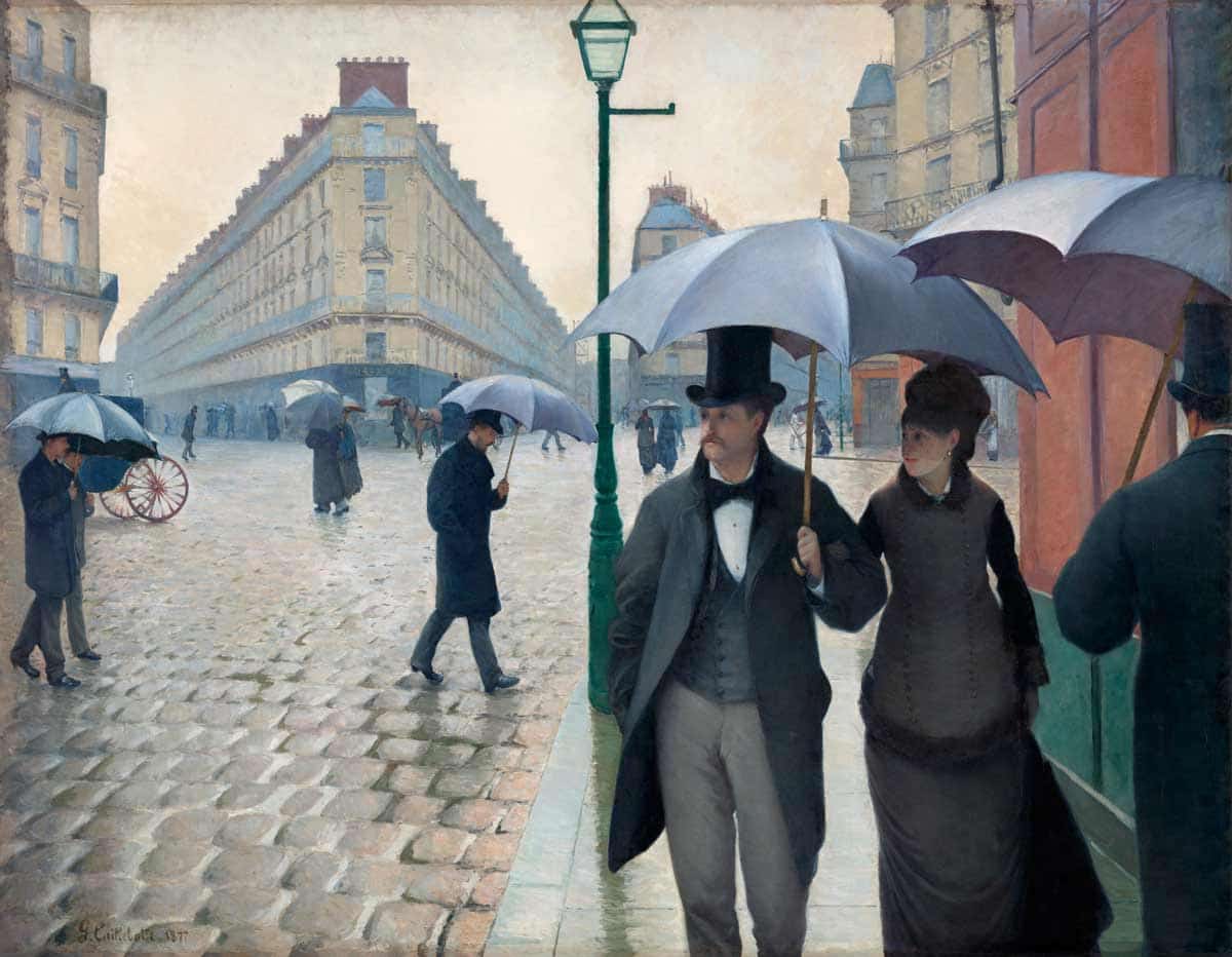 Paris Street, Rainy Day, Gustave Caillebotte, 1877. Source: Art Resource, NY