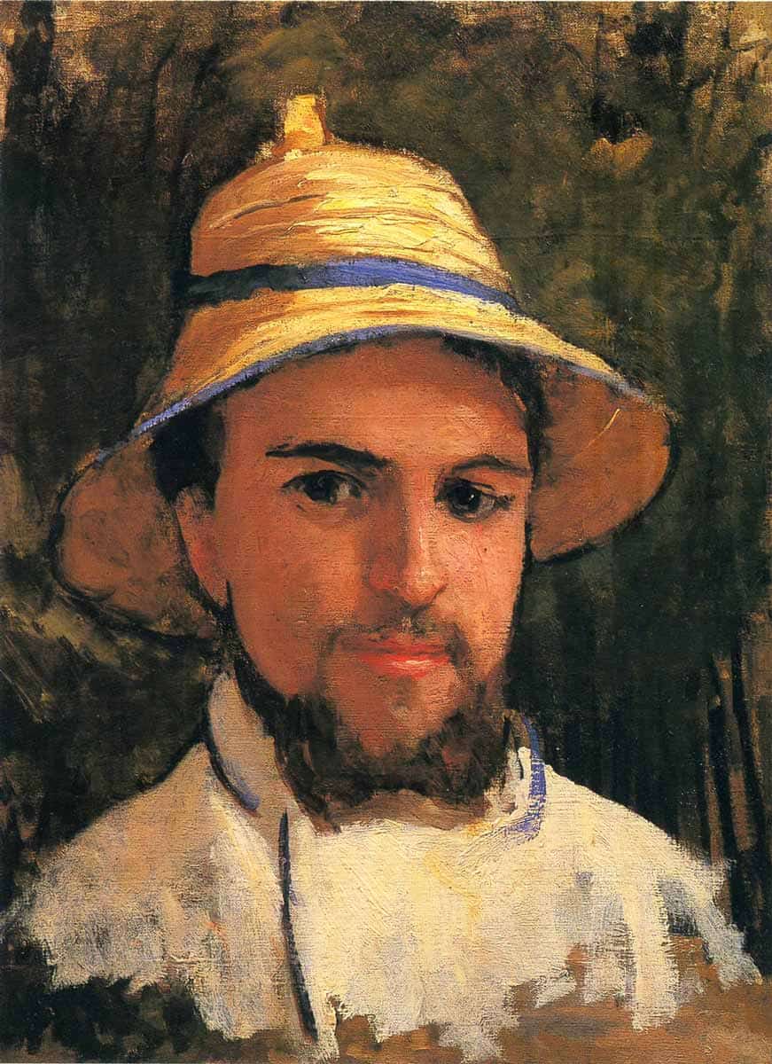 Self-Portrait with Pith Helmet, Gustave Caillebotte, 1873. Source: WikiArt