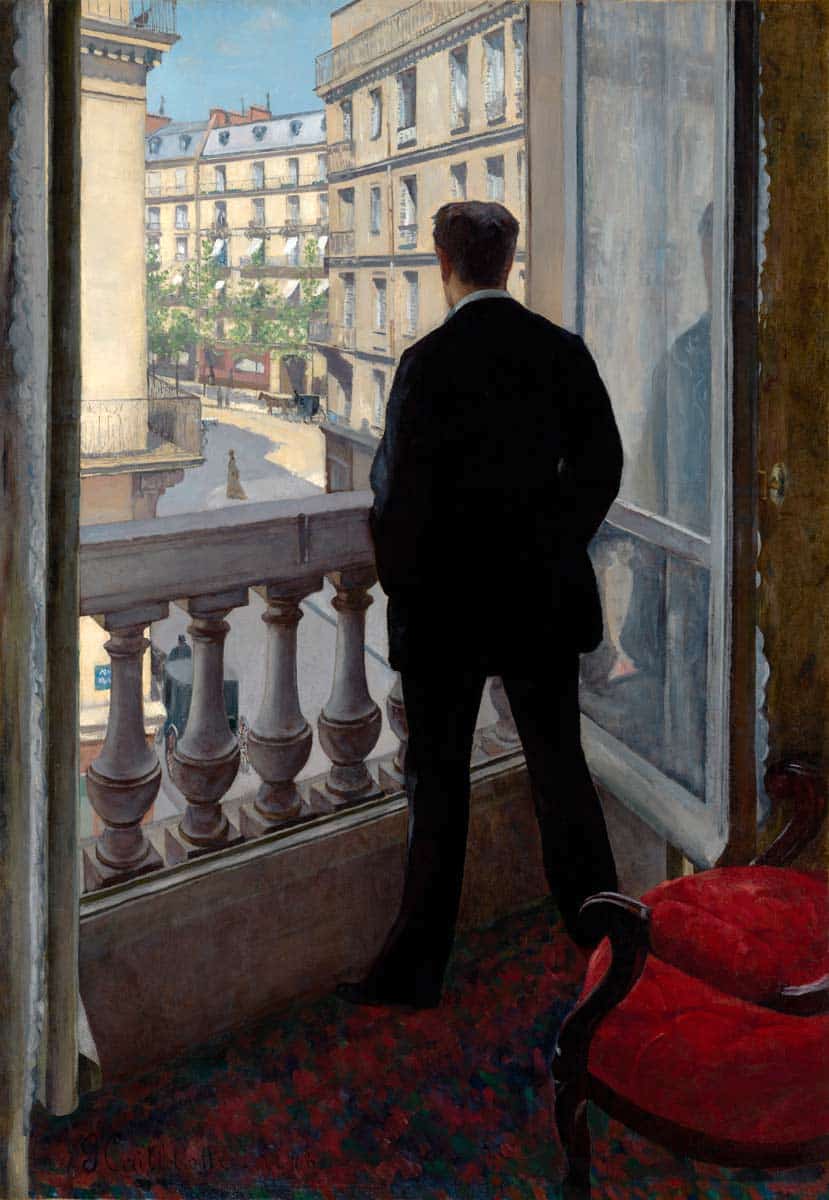 Young Man at His Window, Gustave Caillebotte, 1876. Source: Getty Museum