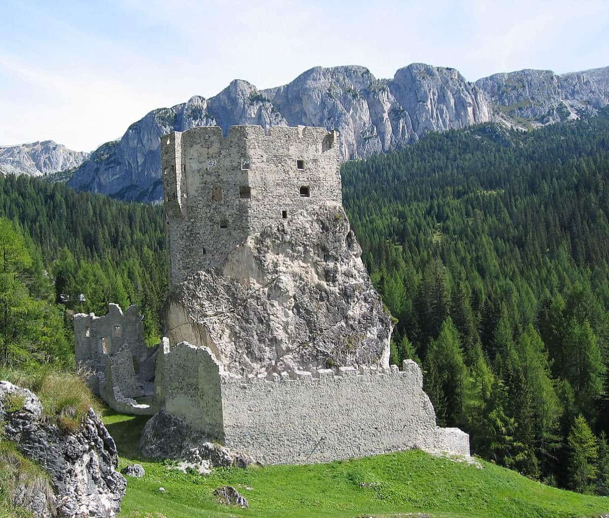 castle of andraz dolomites italy