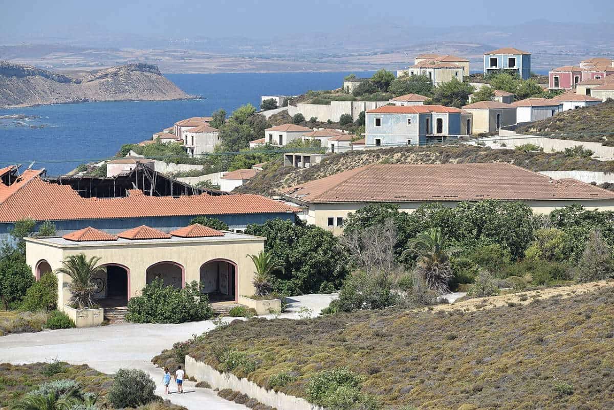 ghost village lemnos greece