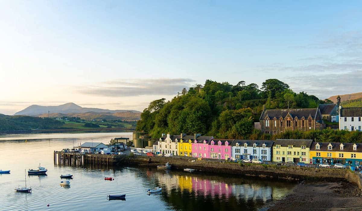 harbour portree isle skye scotland